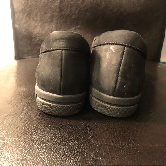 Sesto Meucci Womens Black Bain Perforated Flats Taupe Suede Slip On Shoee Sz 5 - Picture 7 of 13